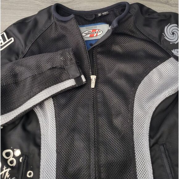 Joe Rocket Womens L Cleo Mesh Motorcycle Jacket Black No Liner Back Pad Only - Picture 1 of 15